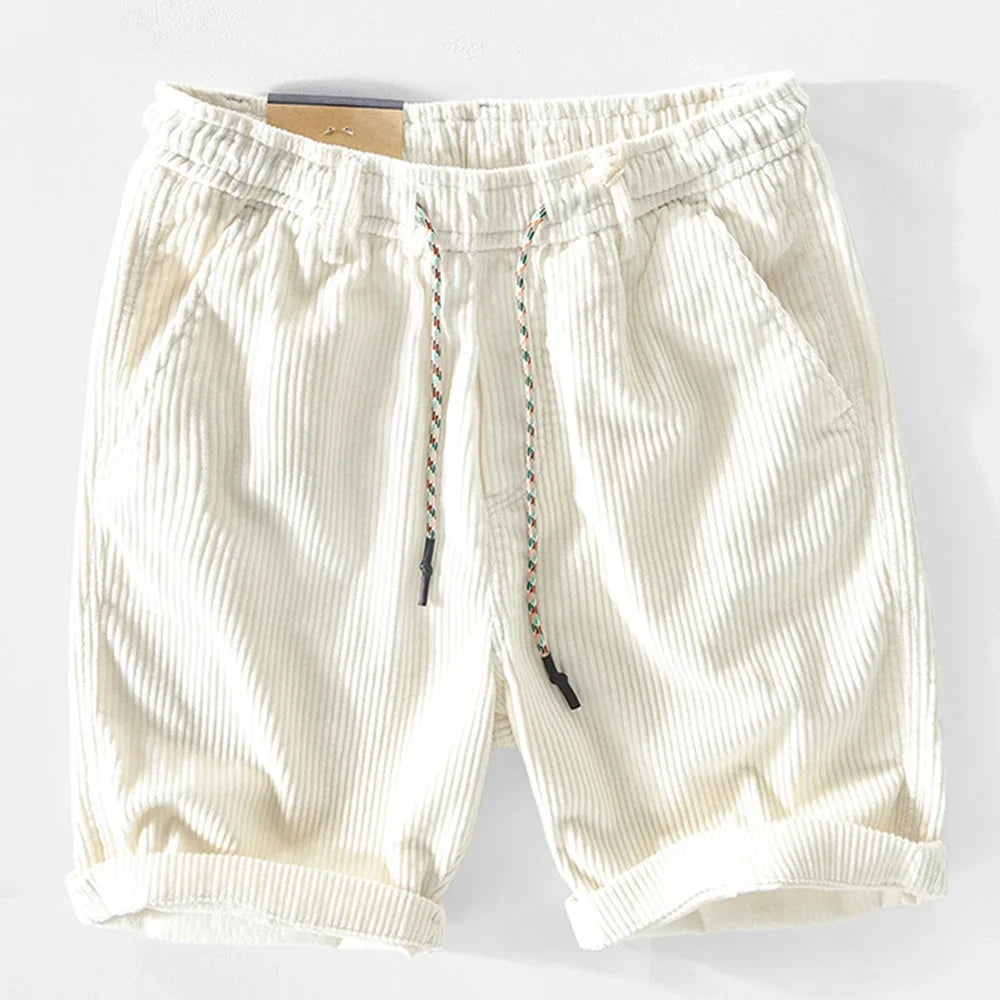 Men's - Summer Corduroy Shorts - Stylish & Comfortable Casual Wear