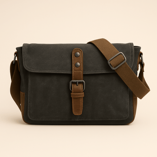Unisex - Small Canvas Messenger Bag - Stylish & Versatile