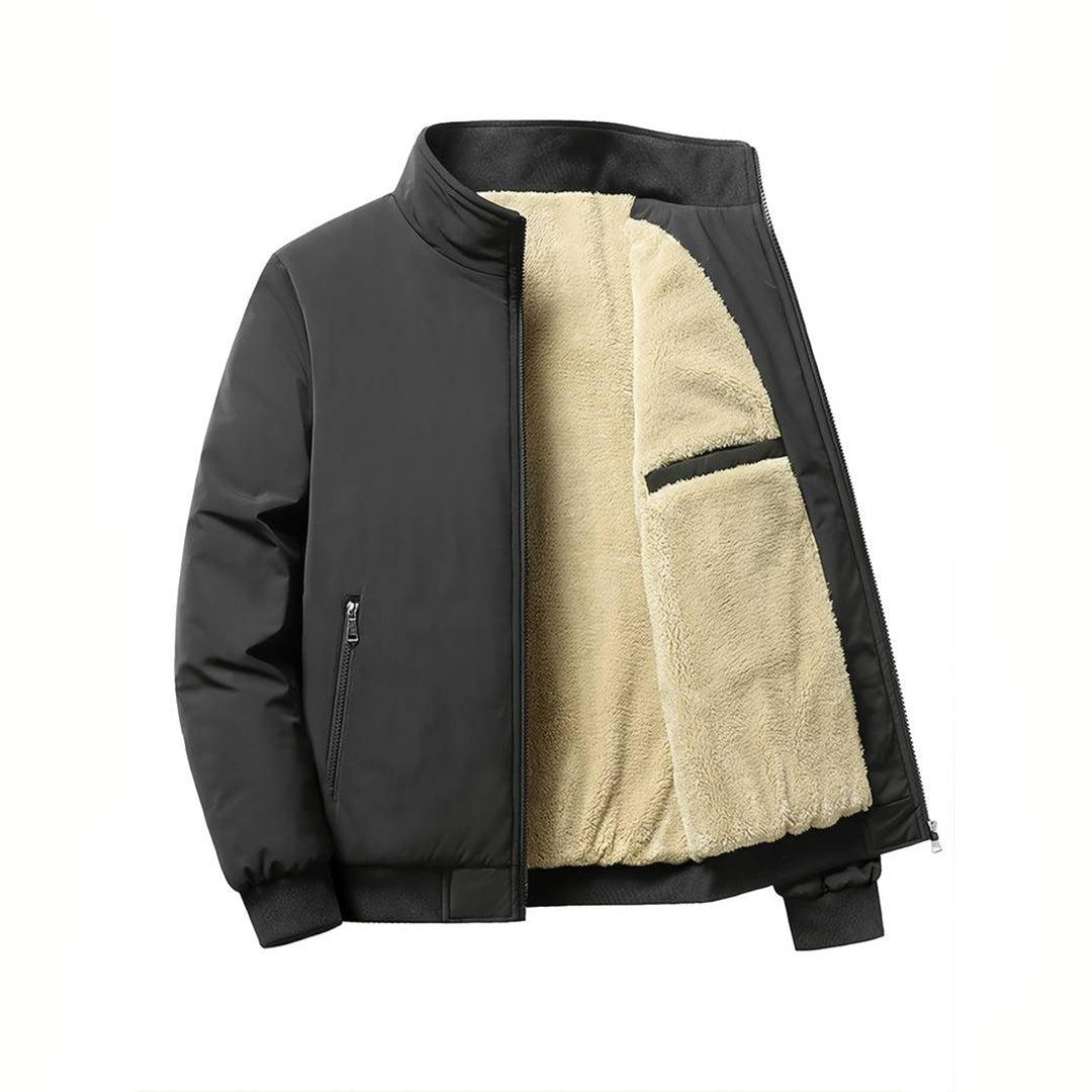 Men's - Bomber Jacket - Warm Lined Water-Repellent