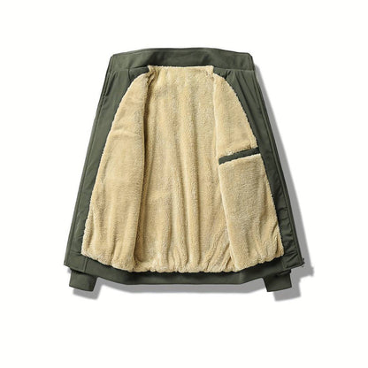 Men's - Bomber Jacket - Warm Lined Water-Repellent