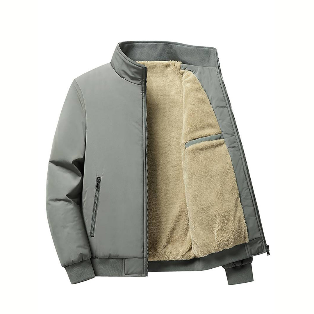 Men's - Bomber Jacket - Warm Lined Water-Repellent