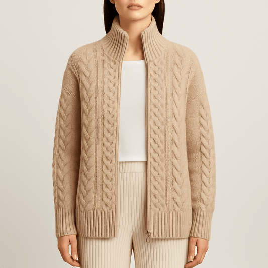 Women - Cardigan - Zip-Up - Cosy Knitwear