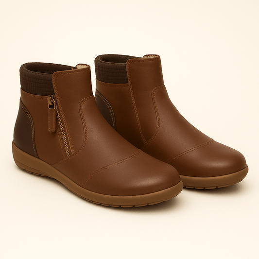 Women's - Ankle Boots - Warm Lined Leather