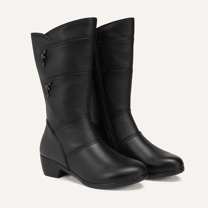 Women's - Black Winter Boots - Warm & Cosy