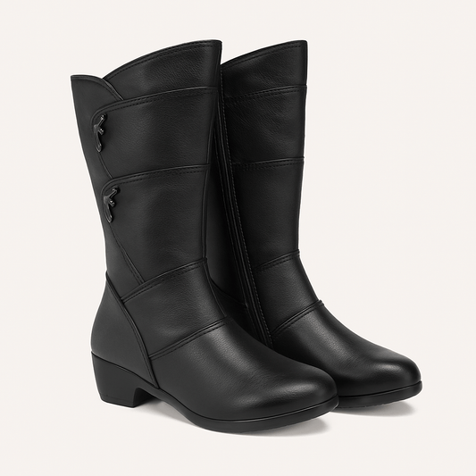 Women's - Black Winter Boots - Warm & Cosy