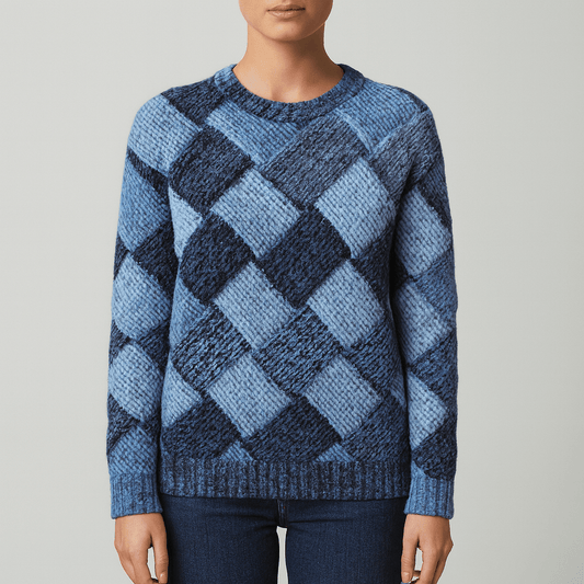 Women's - Colourful Knitted Jumper - Casual Fit