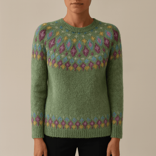 Women's - Cosy Knitted Jumper - Warm & Stylish