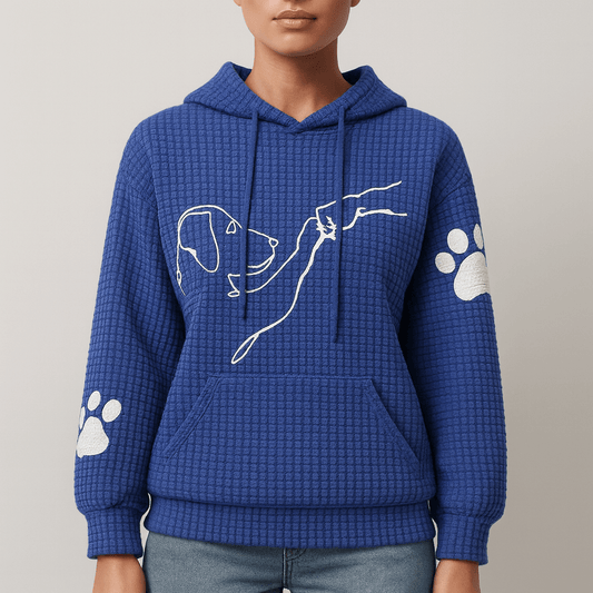 Women's - Cosy Hoodie - Adorable Dog Print