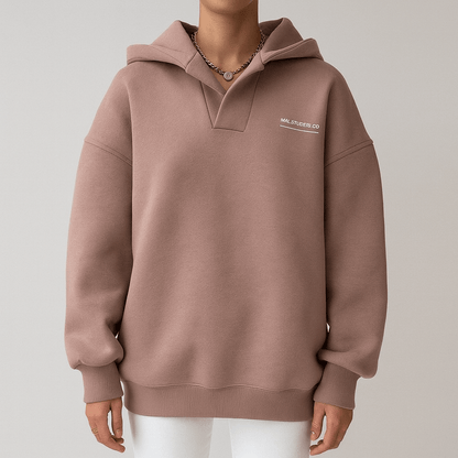 Women's - Oversized Hoodie - Drop Shoulder Style