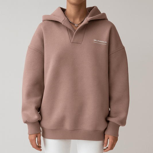 Women's - Oversized Hoodie - Drop Shoulder Style