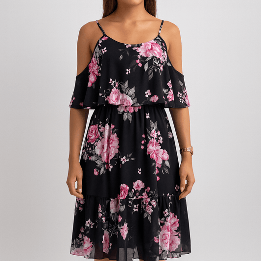 Women's - Stylish Summer Dress - Floral Design