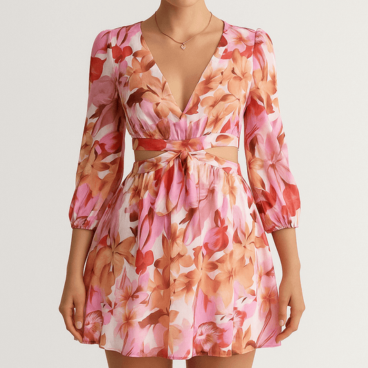 Women's - Summer Dress - Floral Lightweight Style