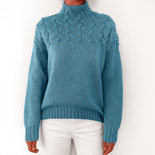 Women's - Cashmere Knit Sweater - Cosy Style for Effortless Elegance