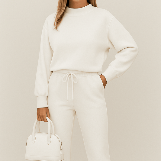 Women's - Chic Lounge Set - Ultra-Soft Fabric - Comfortable Relaxation Wear - Ideal for Home & Leisure