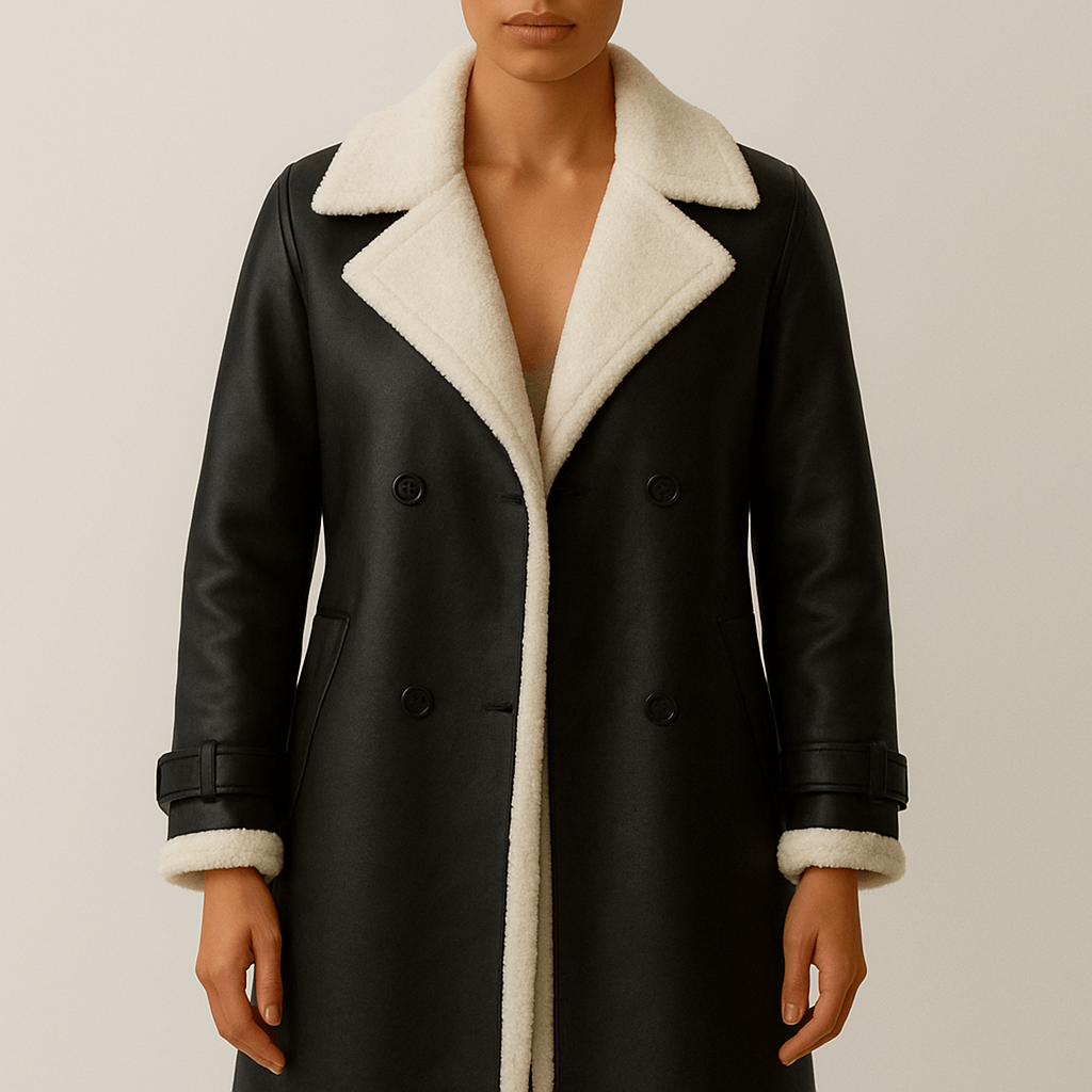 Women's - Collar Lapel Coat - Stylish Outerwear - Classic Design