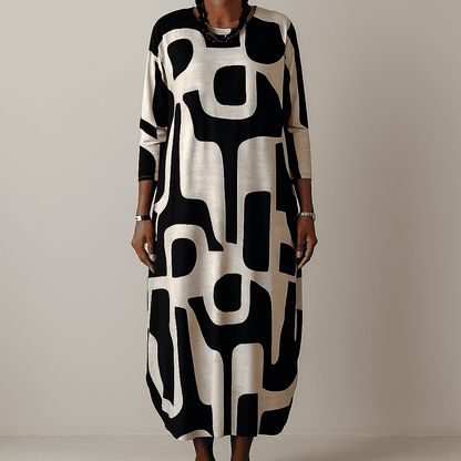 Women's - Elegant Art-Inspired Dress - Comfy, Chic Design - Perfect for Any Occasion - Effortless Fashion Statement