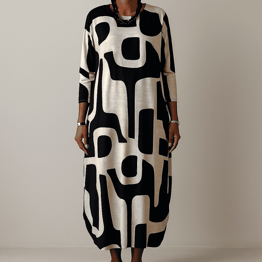 Women's - Elegant Art-Inspired Dress - Comfy, Chic Design - Perfect for Any Occasion - Effortless Fashion Statement