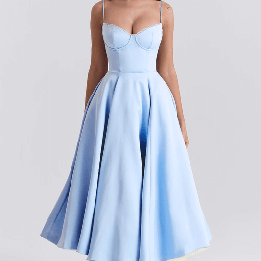 Women's - Elegant Slimming Dress - Lightweight Fabric - Flattering Fit for All Occasions - Timeless Style