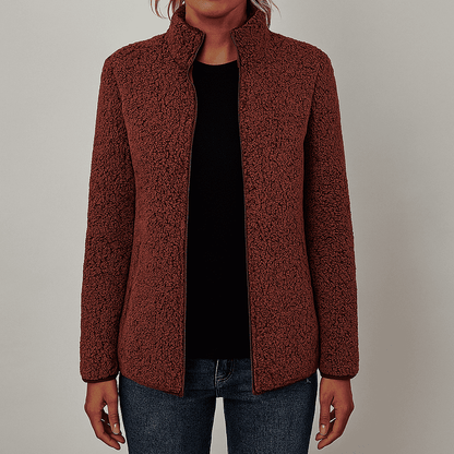 Women's - Fleece Zip-Up Jacket - Cosy Soft Material - Perfect for Layering