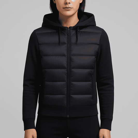 Women's - Hooded Padded Wind Jacket - Stylish & Warm Outerwear
