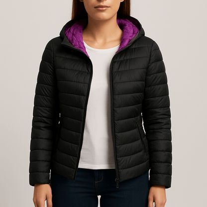 Women's - Lightweight Hooded Transition Jacket - Stylish & Versatile Outerwear