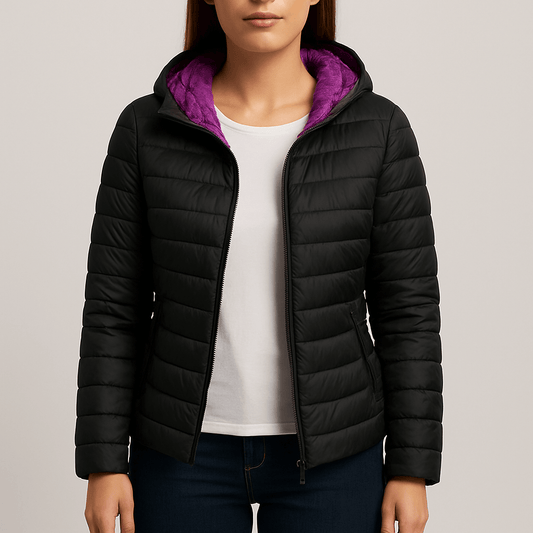 Women's - Lightweight Hooded Transition Jacket - Stylish & Versatile Outerwear