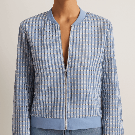 Women's - Long-Sleeved Transition Jacket - Full-Length Zip - Versatile Style