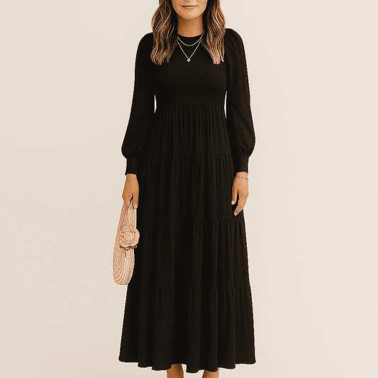 Women's - Trendy Dress - Comfortable Fabric - Stylish Everyday Wear for Any Occasion - Perfect for Every Wardrobe