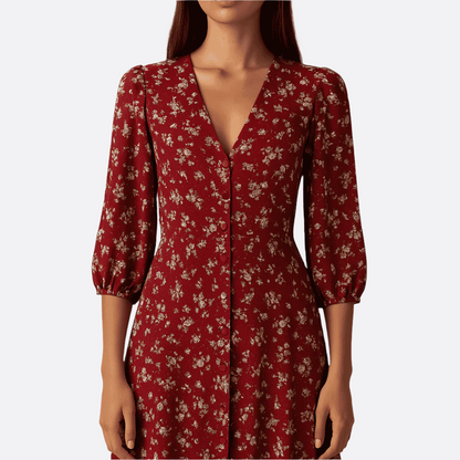Women's – A-Line Dress – Wrap Look, Flattering Fit