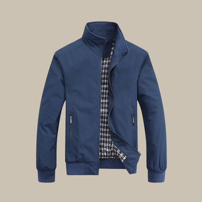 Men's - Casual Summer Jacket - Stylish with Collar - Perfect for Warm Days