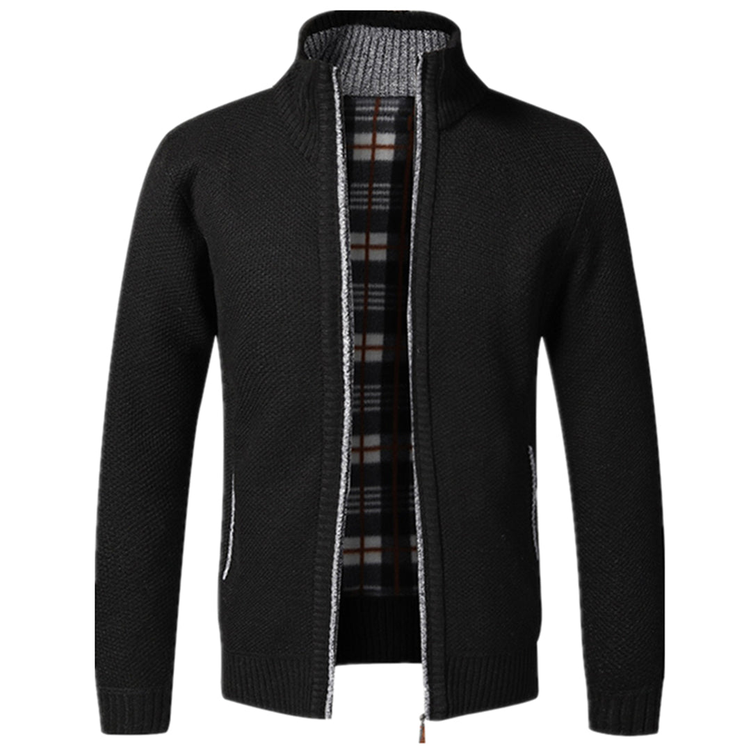 Men's - Zip Cardigan - Knitted Long Sleeve