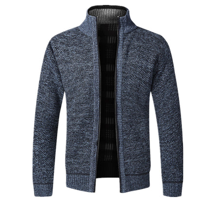Men's - Zip Cardigan - Knitted Long Sleeve