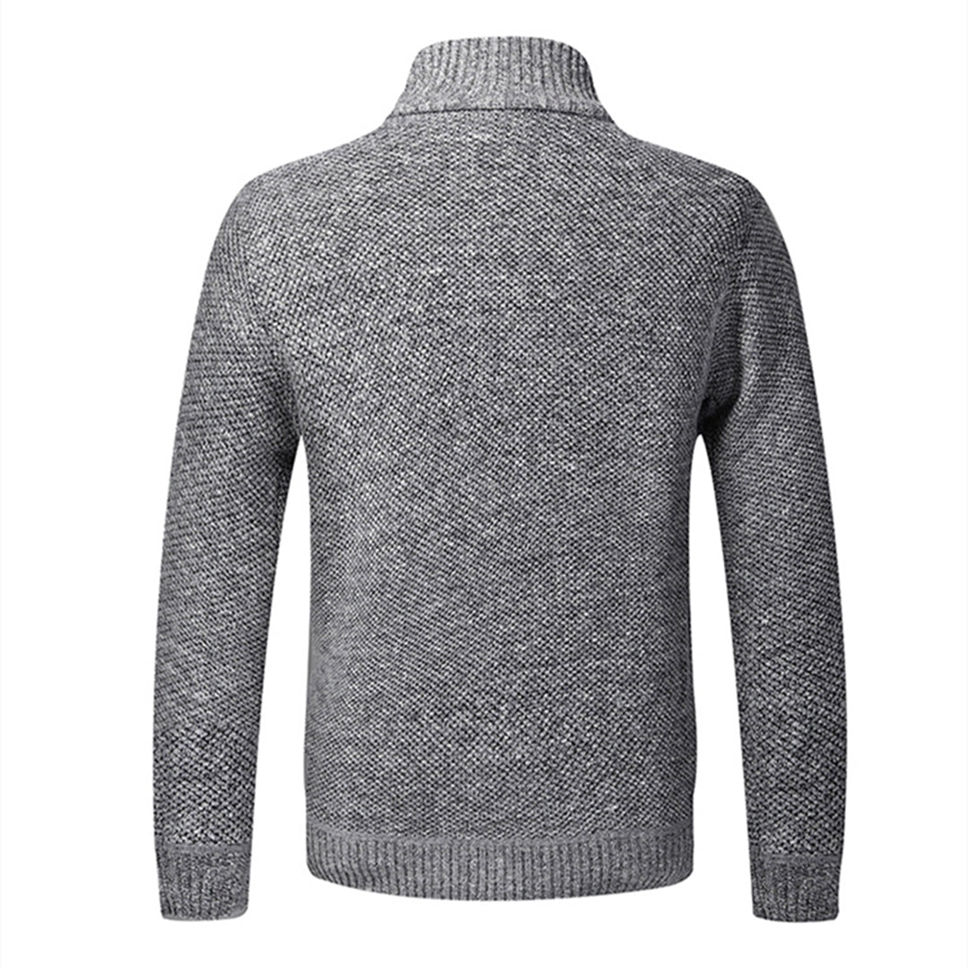 Men's - Zip Cardigan - Knitted Long Sleeve