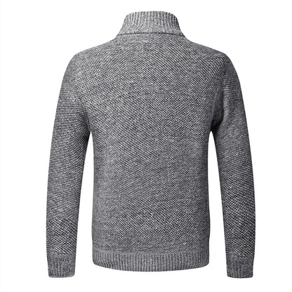 Men's - Zip Cardigan - Knitted Long Sleeve