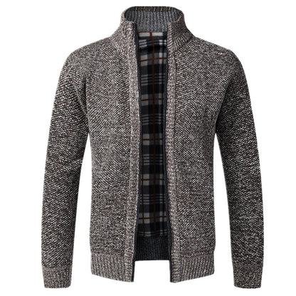 Men's - Zip Cardigan - Knitted Long Sleeve