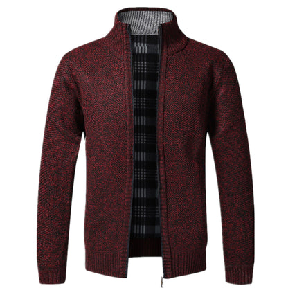 Men's - Zip Cardigan - Knitted Long Sleeve