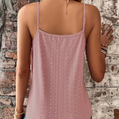Women's - Casual Sleeveless Lace Blouse - Lightweight Summer Top - Stylish Everyday Wear for Women - Perfect for Warm Days