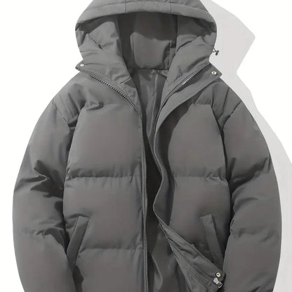 Men's - Winter Puffer Jacket - Warm & Stylish