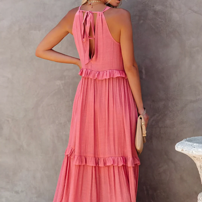 Women's – Ruffled Boho Dress – Lightweight Fit