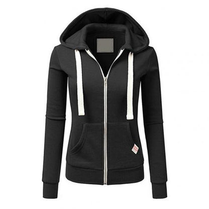 Women's - Cosy Zip-Up Hoodie - Soft and Stylish