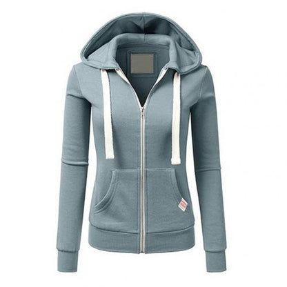 Women's - Cosy Zip-Up Hoodie - Soft and Stylish