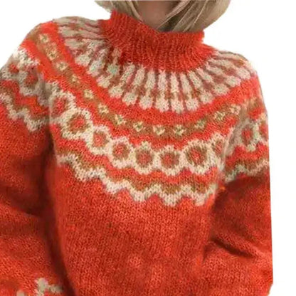 Women's - Norwegian Knitted Turtleneck Jumper