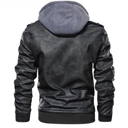 Men's - Bomber Jacket - Hooded Casual Style