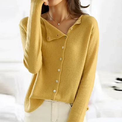 Women's - Soft Overcoat - Elegant & Cosy Style