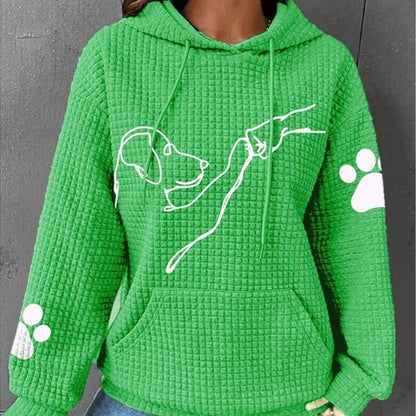 Women's - Cosy Hoodie - Adorable Dog Print