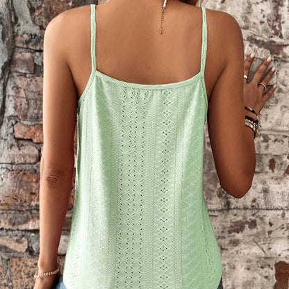 Women's - Casual Sleeveless Lace Blouse - Lightweight Summer Top - Stylish Everyday Wear for Women - Perfect for Warm Days