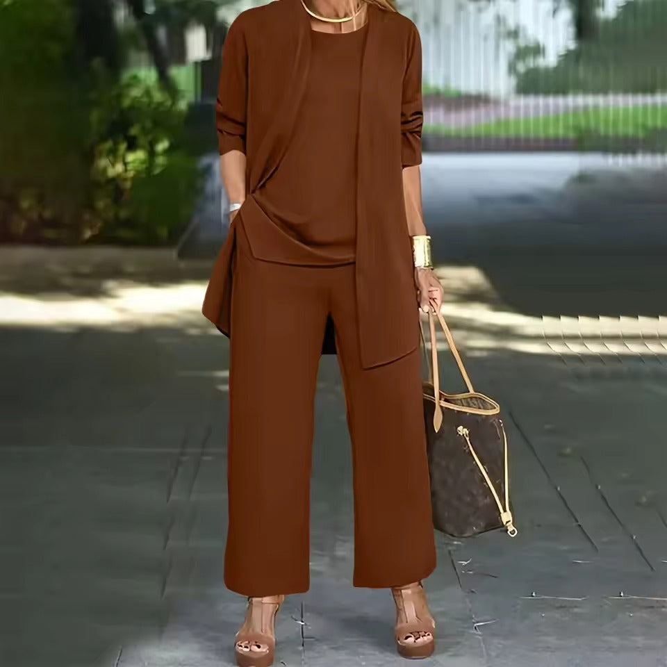 Women's - 3-Piece Sophisticated Set - Elegant Style - Perfect for Any Occasion - Versatile Fashion Essentials