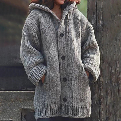 Women - Cardigan - Hooded - Warm Layering Fit