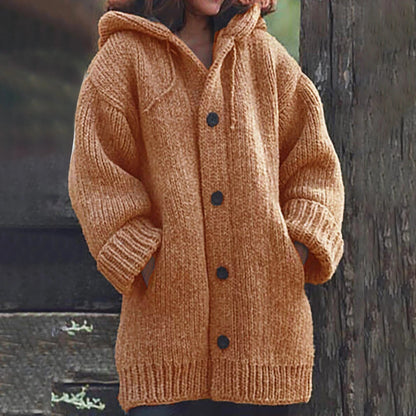 Women - Cardigan - Hooded - Warm Layering Fit