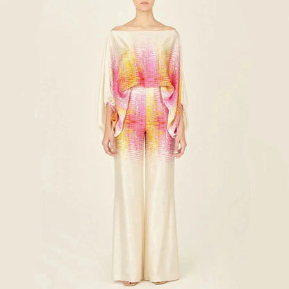 Women's - Vintage Off-Shoulder Two-Piece Set